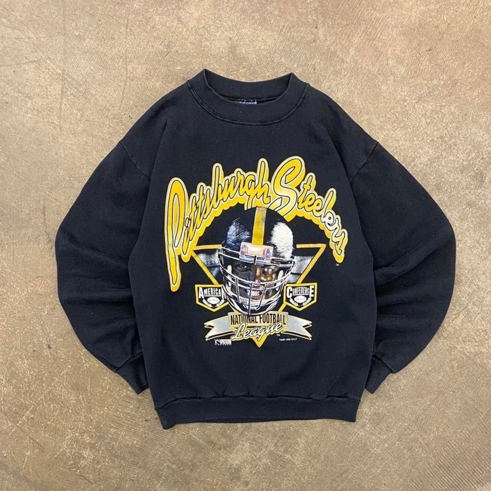 Vintage NFL Pittsburgh Steelers‎ Helmet AFC 90s Spectator Sportswear Crewneck M